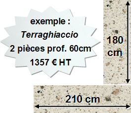 Exemple de prix pour la Pierre de Quartz Stone Italiana